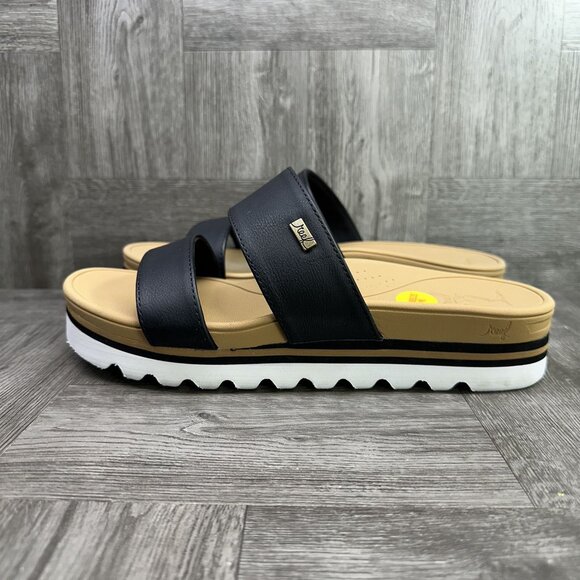 REEF Horizon Hi Women's size 10 Black Sandals - Picture 2 of 7